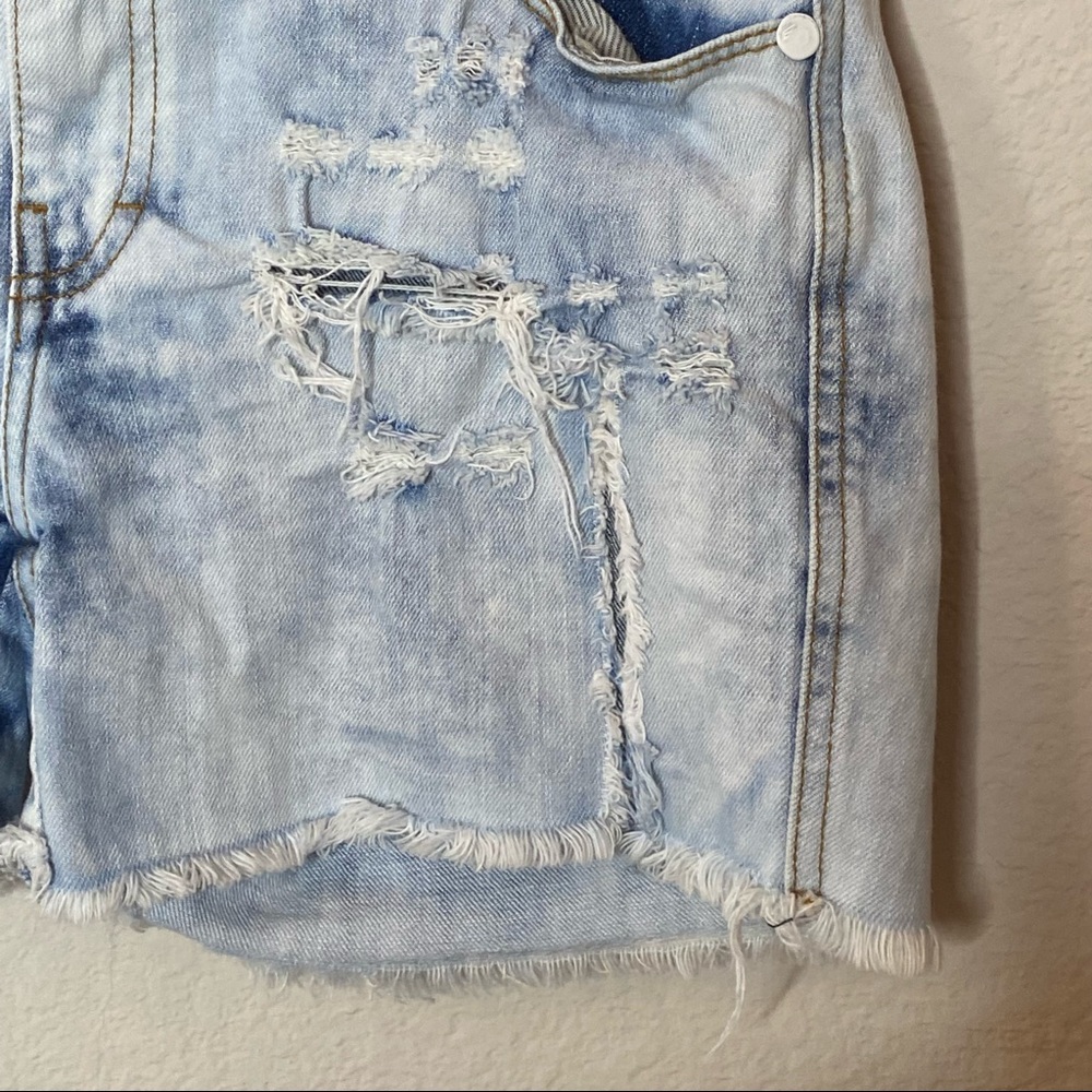Ellus Originals Brazil Distressed Light Denim Short Size 30 View 5